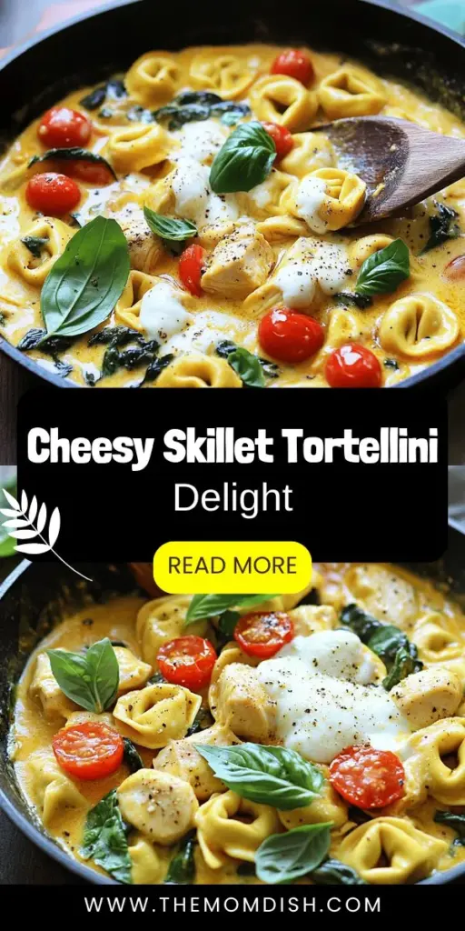 Discover the ultimate comfort food with this cheesy skillet chicken tortellini recipe that's perfect for busy weeknights. With creamy flavors, tender chicken, and delightful cheese-filled pasta, this dish is both quick and satisfying. It's easily customizable for any dietary needs—just swap in your favorite veggies or proteins! Click through for step-by-step instructions and transform your dinner routine into something delicious tonight.