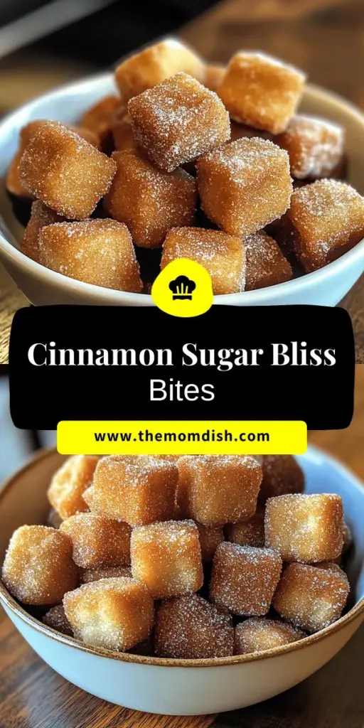 Indulge in the irresistible flavor of Delightful Cinnamon Sugar Churro Bites! These bite-sized treats are perfect for any occasion, whether it's a family gathering or a casual snack. With a crispy exterior and a soft, fluffy interior, each churro bite is coated in a heavenly mix of cinnamon and sugar that will leave your taste buds dancing. Easy to make and addictive to eat, these churro bites are sure to be a hit! Try them today!