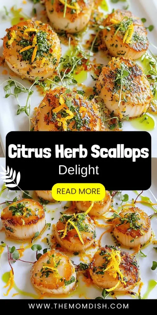 Elevate your culinary skills with this irresistible recipe for Sizzling Citrus Scallops with Herb Infusion. Perfectly seared scallops meet bright citrus flavors and fragrant herbs, creating a stunning dish that’s as easy to make as it is delicious. Ideal for any occasion, impress your guests or enjoy a gourmet meal at home. Click to discover the full recipe and tips for achieving a perfect sear every time!