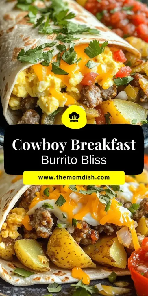 Start your day off right with a hearty Cowboy Breakfast Burrito! This delicious recipe combines eggs, crispy potatoes, savory sausage, and fresh veggies for a satisfying meal that's perfect for busy mornings or leisurely brunches. Easy to customize, it's a fantastic choice for any palate. Click through to discover step-by-step instructions and tips to make this iconic dish a staple in your kitchen! Enjoy a taste of the American West today!