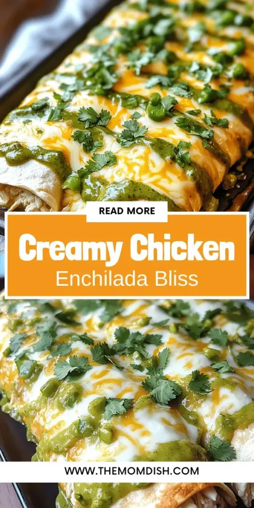 Discover the irresistible flavors of Creamy White Chicken Enchiladas, a delicious twist on a classic favorite that will elevate your meal! This comforting dish features tender chicken enveloped in a rich, creamy sauce, making it perfect for family dinners or gatherings. Simple to prepare and customizable, these enchiladas will quickly become a go-to recipe. Click through to explore the full recipe and bring this delightful dish to your table today!