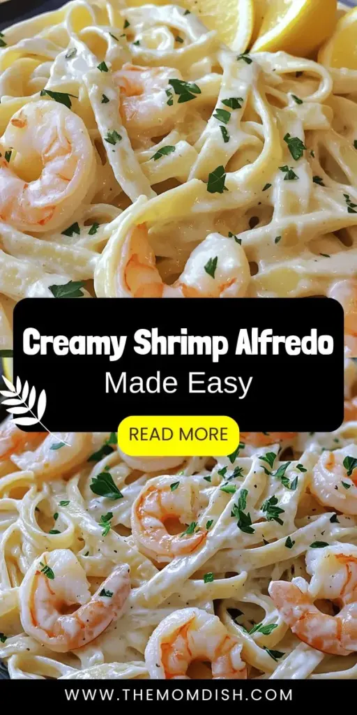 Savor the taste of our delicious Shrimp Alfredo that's creamy and easy to make! This recipe features fresh shrimp, rich Alfredo sauce, and perfectly cooked fettuccine. Learn tips for cooking shrimp to perfection, making homemade sauce, and customizing your dish with exciting flavors. Whether you’re cooking for family or impressing guests, this savory meal will become a favorite. Click to explore the full recipe and elevate your dinner experience!