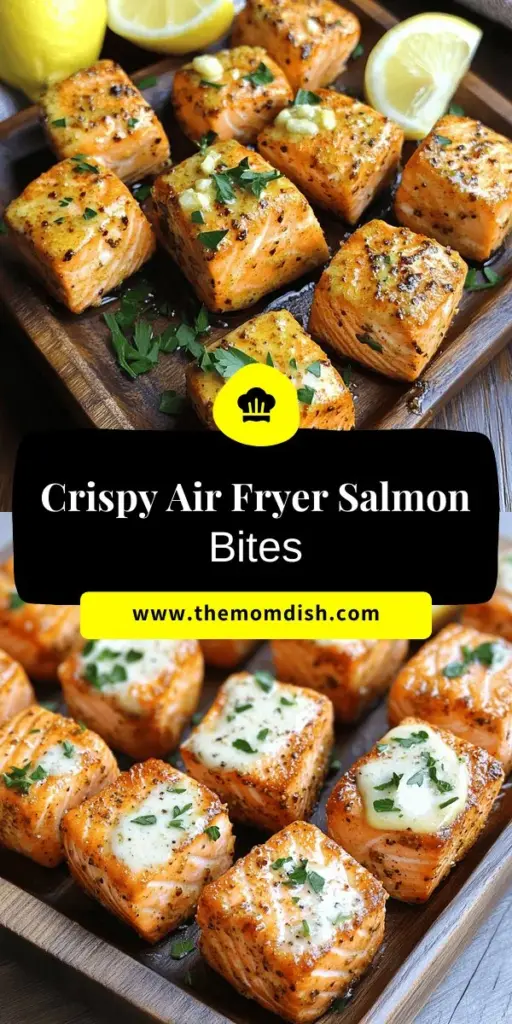 Discover the deliciousness of Air Fryer Salmon Bites with Garlic Cream Sauce, a healthy and flavorful dish that's easy to make! These crispy salmon bites are packed with omega-3 fatty acids and perfected by a creamy garlic sauce, making them an irresistible treat for any occasion. Ready in just minutes, this recipe is perfect for busy weeknights or impressing guests. Click through to explore the full recipe and elevate your mealtime!