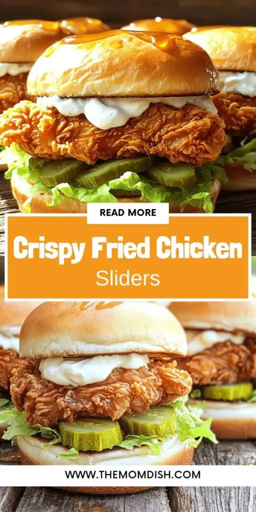 Discover the ultimate comfort food with this easy and flavorful fried chicken sliders recipe! Perfect for parties or a cozy night in, these crispy mini sandwiches are loaded with juicy chicken and can be customized with your favorite toppings. From classic sides to creative variations, learn how to create a delicious slider experience that everyone will love. Click through to explore the full recipe and elevate your next meal!