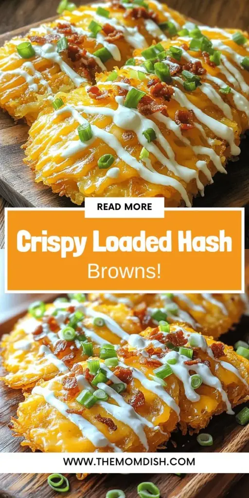 If you're craving crispy loaded hash browns, this delicious recipe is just for you! With perfectly grated russet potatoes, sharp cheddar cheese, and customizable toppings like bacon and green onions, you can elevate this classic comfort food to new heights. Perfect for breakfast, brunch, or a tasty snack, follow our simple guide to achieve that golden-brown crispiness. Click through to explore the full recipe and get cooking today!