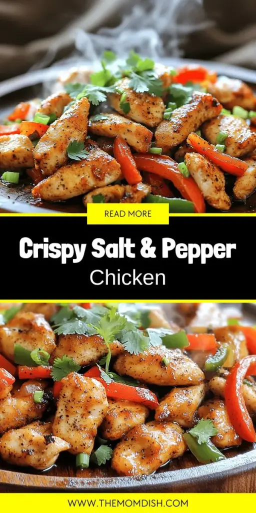 Elevate your dinner game with this delicious salt and pepper chicken cooking guide! Discover essential ingredients and simple steps to achieve that crispy, golden chicken that's bursting with flavor. Whether you're craving variations or perfect side dishes to complement your meal, this guide has everything you need. Click through to explore the full recipe and unlock the secrets to creating a dish that will delight your family and friends!