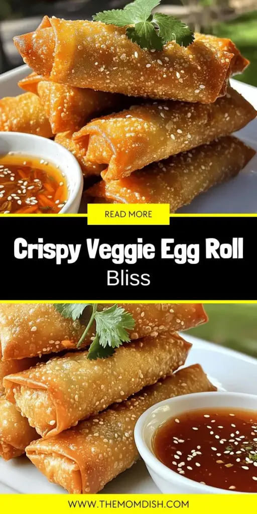 Discover the joy of making crispy vegetable egg rolls, a delicious and healthy snack that everyone will love! Packed with vibrant veggies like cabbage, carrots, and bean sprouts, these egg rolls are not only flavorful but also a great way to sneak in more nutrition into your diet. Perfect as an appetizer or a snack, they’re simple to prepare and fun to share. Click through for the full recipes and learn how to create these tasty treats at home!