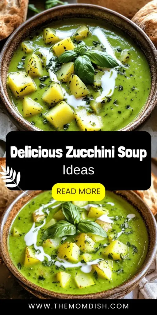 Discover the art of making fresh and flavorful zucchini soup with this ultimate cooking guide! Learn about the key ingredients, step-by-step instructions, and exciting variations that cater to everyone, from creamy lovers to vegan enthusiasts. Packed with health benefits, this soup is not only delicious but also nourishing. Click through to explore the full recipe and create a delightful bowl of zucchini goodness that your taste buds will thank you for!