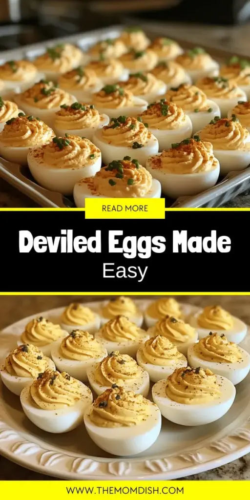 Discover the ultimate Eggcellent Classic Deviled Eggs recipe that's perfect for any occasion! This easy-to-follow guide will help you create creamy, flavorful deviled eggs that are sure to impress your guests. With just a few simple ingredients, you can whip up this timeless appetizer that's ideal for parties, brunches, or as a delicious snack. Pin this recipe for your next gathering and elevate your culinary skills with this crowd-pleasing favorite!