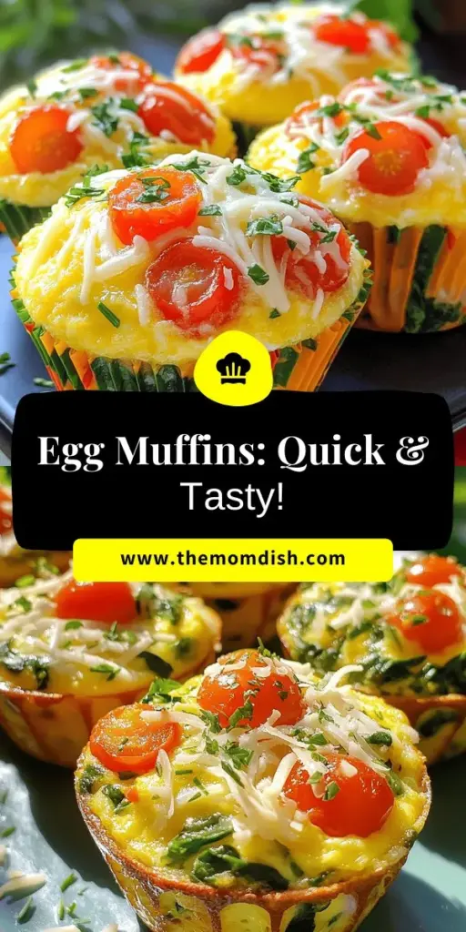 Start your mornings right with Easy Breakfast Egg Muffins! These nutritious, customizable breakfasts are packed with protein and veggies, perfect for busy days. With simple ingredients and quick prep, you'll have a delicious meal ready to go in just 18-20 minutes. Discover creative variations to suit your taste and learn how to store and reheat them easily. Click through for the full recipe and make your mornings hassle-free and tasty!