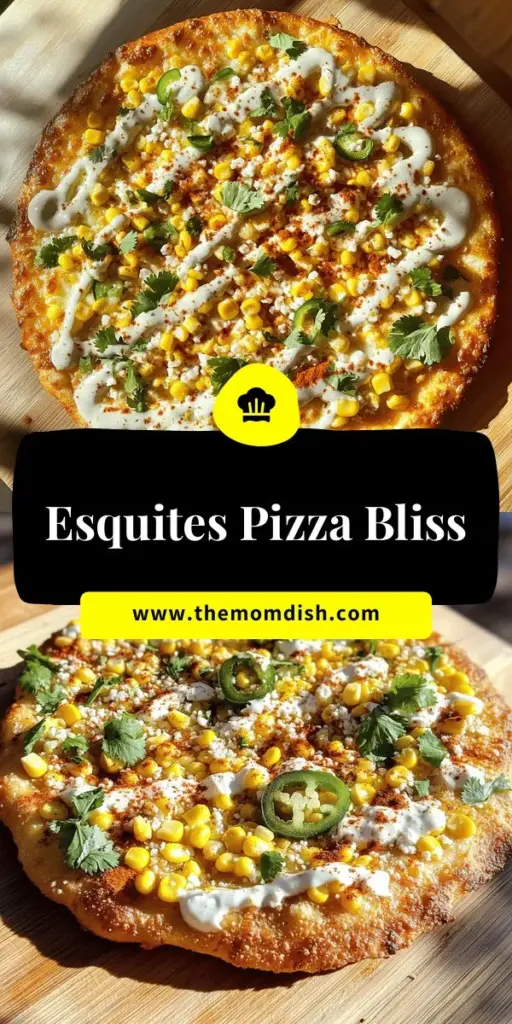 Indulge in the unique flavors of Esquites Pizza, a delicious fusion of classic pizza and vibrant Mexican esquites! This innovative recipe combines sweet corn, creamy cheese, and zesty lime for an unforgettable taste experience. Perfect for gatherings or cozy nights in, Esquites Pizza is easy to make and bound to impress. Ready to elevate your pizza night? Click through for the full recipe and discover how to make your own flavorful Esquites Pizza at home!