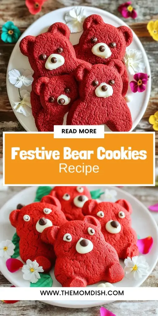 Bake up some joy with delightful red velvet bear cookies that brighten any occasion! These soft, chewy cookies, shaped like adorable bears and loaded with chocolate chips, are sure to please kids and adults alike. Discover the easy recipe, fun decorating ideas, and variations to make these treats even more special. Ready to create some adorable magic in your kitchen? Click through for the full recipe and let the baking adventure begin!