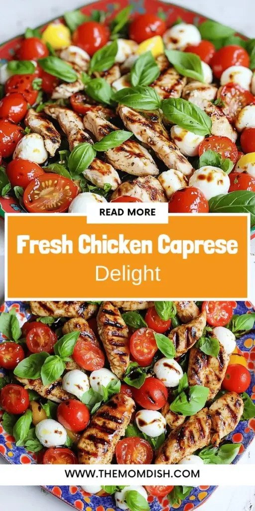 Discover the mouthwatering flavors of Chicken Caprese Salad, a fresh and vibrant dish perfect for any meal. This easy recipe features juicy grilled chicken, ripe tomatoes, creamy mozzarella, and fragrant basil, all drizzled with balsamic glaze for an extra kick. Packed with nutrients and ideal for summer gatherings or a quick weeknight dinner, this salad is sure to impress. Click through to explore the full recipe and elevate your dining experience!