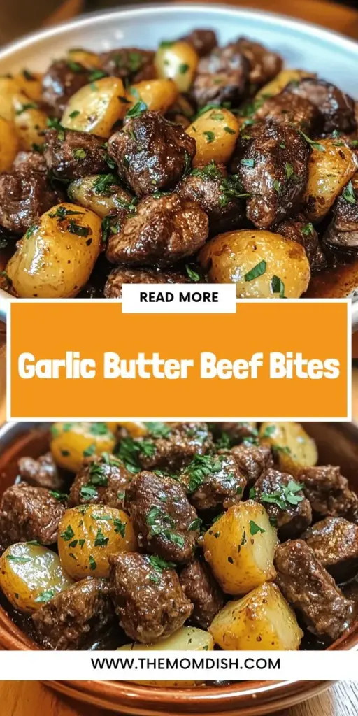 Discover the ultimate comfort food with Slow Cooker Garlic Butter Beef Bites and Potatoes! This easy recipe combines tender beef, rich garlic butter, and hearty potatoes for a delicious meal that practically cooks itself. Perfect for busy weeknights or gatherings, this dish is sure to impress family and friends. Just set your slow cooker and let the flavors meld together. Save this recipe for a warm and satisfying dinner!