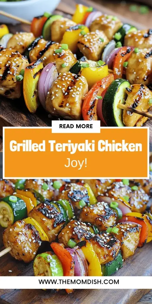 Discover the joy of grilling with delightful Teriyaki Chicken Skewers! This easy-to-make recipe combines tender chicken marinated in a sweet and savory teriyaki sauce, perfectly paired with colorful veggies for a nutritious meal. Ideal for family dinners, barbecues, or meal prep, these skewers are a crowd-pleaser. Click to explore the full recipe and elevate your grilling game today!