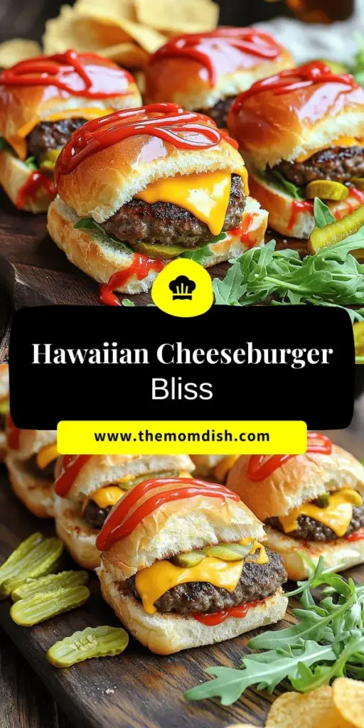 Elevate your next gathering with delicious cheeseburger sliders made with sweet Hawaiian rolls! This easy recipe combines juicy beef, flavorful spices, and your favorite toppings for a perfect party treat. Whether it's game day or a family dinner, these sliders are sure to impress. Don't miss out on the fun of making these tasty bites. Click through for the full recipe and tips to create your sliders today!