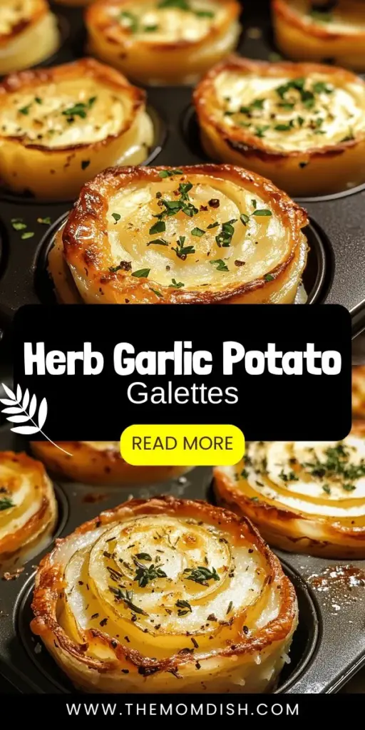 Discover the delightful flavors of Garlic Herb Muffin Pan Potato Galettes! This innovative recipe puts a tasty spin on traditional galettes, combining crispy potatoes with aromatic herbs and garlic to create the perfect savory treat. Ideal for brunch, appetizers, or a side dish, these galettes are easy to make and sure to impress. Elevate your cooking with this unique twist that’s both simple and delicious. Pin it now for your next culinary adventure!