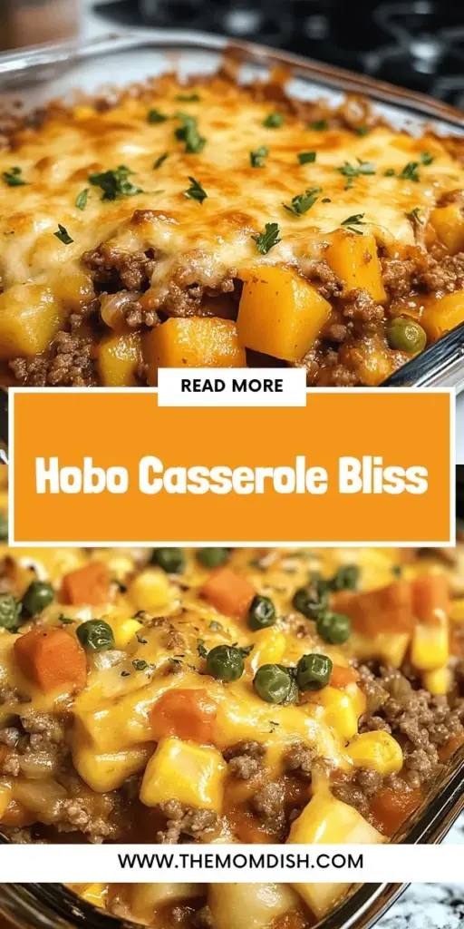 Discover the Ultimate Hobo Casserole Delight, a hearty and satisfying one-pot meal that's perfect for busy weeknights! Packed with savory ground beef, fresh vegetables, and a blend of flavorful spices, this casserole is not only easy to prepare but also customizable to your taste. Enjoy a delicious dinner that brings the family together and warms the soul. Try this comforting recipe tonight and elevate your dinner game!