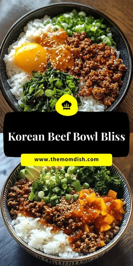 Discover the deliciousness of a Savory Korean Ground Beef Bowl! This quick and easy recipe combines ground beef with savory spices, fresh vegetables, and a hint of sweetness for a delightful meal that’s perfect for busy weeknights. Serve it over rice or noodles for a satisfying dish that tantalizes your taste buds. Ideal for those craving a flavorful, comforting dinner. Try it now for a culinary adventure you won't forget!