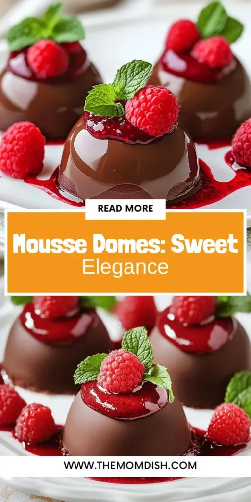 Indulge in the delicious world of Chocolate Raspberry Mousse Domes with our ultimate guide! Discover the history, key ingredients, and step-by-step instructions for crafting this stunning dessert that will wow your guests. Learn tips for achieving the perfect mousse texture and innovative ways to personalize your domes. Ready to impress everyone with your dessert skills? Click through for the full recipe and start creating your own mouthwatering Chocolate Raspberry Mousse Domes today!