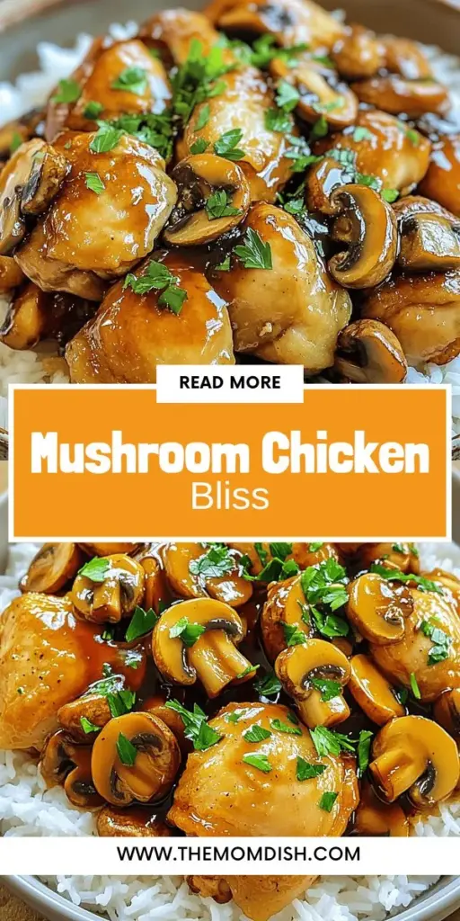 Savor the comforting flavors of Mushroom Chicken Delight, a quick and easy recipe perfect for any weeknight dinner or special occasion. This dish features tender chicken thighs paired with a mix of earthy mushrooms, all enveloped in a rich, savory sauce that will have everyone coming back for seconds. In just 30 minutes, you’ll create a meal that’s not only delicious but packed with nutrients. Click through to discover the full recipe and bring this delightful meal to your table!