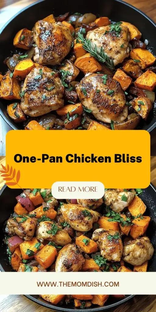 Discover the delicious simplicity of our One-Pan Chicken and Sweet Potato Skillet Delight! This easy recipe combines tender chicken, nutritious sweet potatoes, and vibrant veggies all cooked in one pan for minimal cleanup and maximum flavor. Perfect for busy weeknights, this meal is not only healthy but also bursting with savory spices. Get ready to impress your family with a flavorful dish that’s quick to make and packed with nutrients. Try it today!