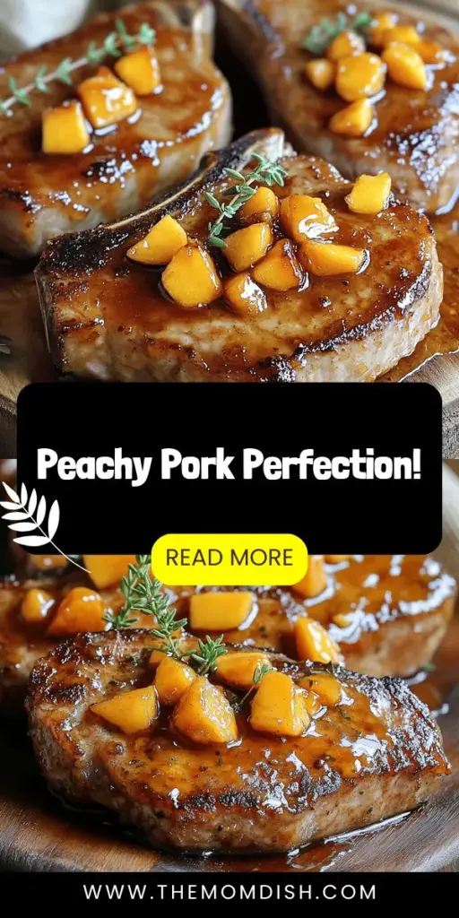 Indulge in the mouthwatering flavors of peach glazed pork chops with this easy-to-follow recipe! Discover how ripe peaches and a delightful glaze transform simple pork chops into a gourmet dish perfect for any occasion. Whether it's a weeknight meal or a special gathering, impress your family and friends with this stunning dish. Click to explore the recipe and enjoy a culinary experience that blends sweet and savory in every bite!