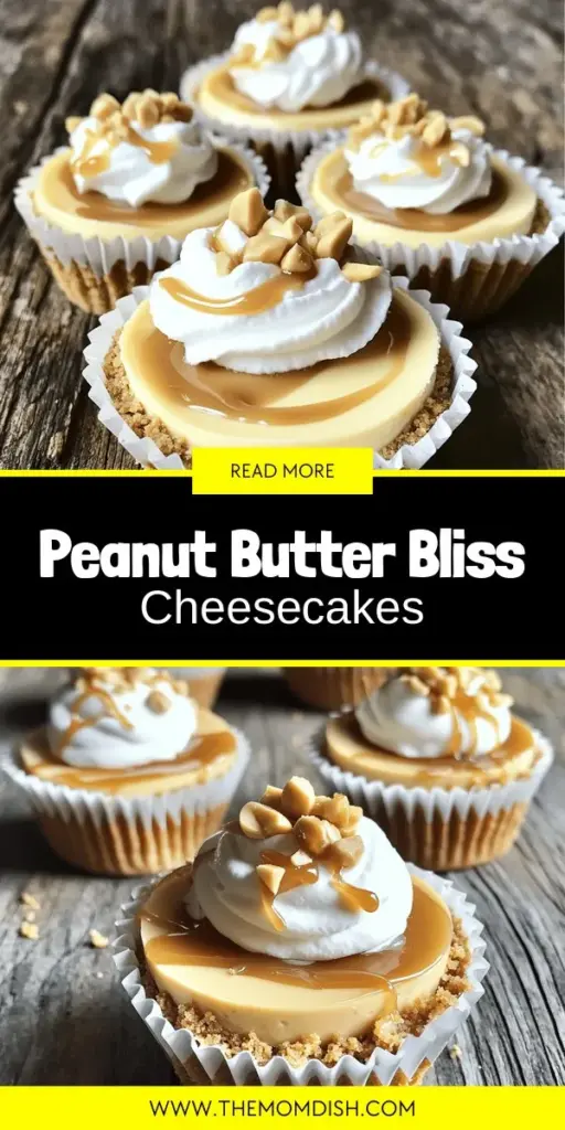 Indulge your sweet tooth with these Irresistible Peanut Butter Caramel Mini Cheesecakes! Easy to make and perfect for any occasion, these delightful treats feature a creamy filling, a buttery crust, and a rich caramel drizzle. Whether you're hosting a gathering or craving a quick dessert, this recipe is sure to impress. Click through to explore the full recipe and learn how to create these mouthwatering mini cheesecakes at home!