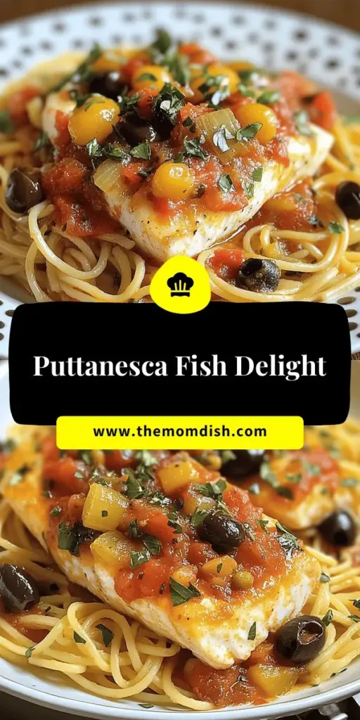 Discover the delicious Fish Puttanesca Delight, a flavorful twist on the classic Italian dish. This easy recipe combines tender fish with a zesty tomato sauce, olives, and capers, creating a mouthwatering meal that’s perfect for any night of the week. Serve it with pasta or crusty bread for a satisfying dinner. Elevate your culinary skills and enjoy a taste of Italy right at home. Pin this recipe for your next family feast!