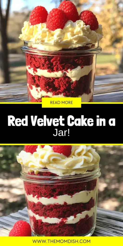 Indulge in the delightful experience of Red Velvet Cake in a Jar, the perfect festive dessert that combines rich flavors with stunning presentation. This easy recipe guides you through essential ingredients and simple steps to create a show-stopping treat. Plus, discover tips to enhance flavors and decorate for parties! Ready to impress your friends and family? Click through to explore the full recipe and make this irresistible dessert today!