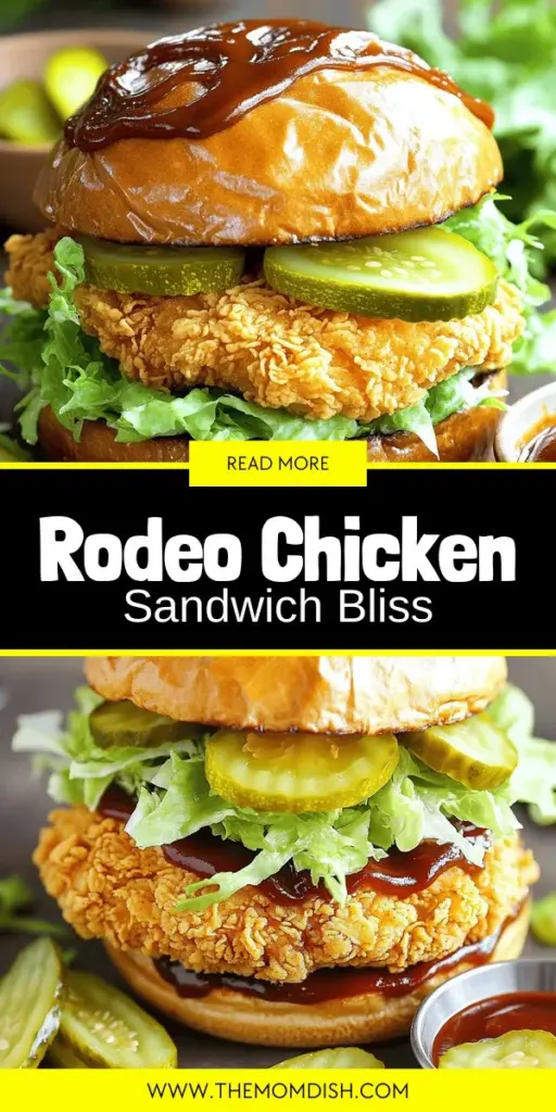 Discover the ultimate Rodeo Crispy Chicken Sandwich recipe that will elevate your mealtime! This mouthwatering sandwich features crispy, golden chicken, tangy buttermilk marinade, and a crispy panko breading that guarantees the perfect crunch. Learn how to marinate, fry, and assemble this comfort food classic for a delightful explosion of flavor in every bite. Ready to make your own? Click through to explore the full recipe and make mealtime memorable!