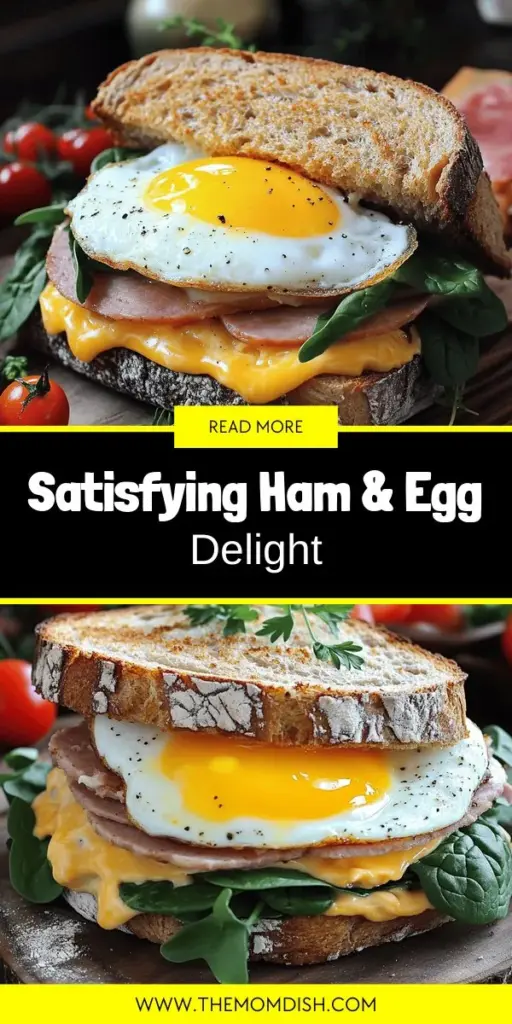 Start your day deliciously with this Satisfying Egg and Ham Breakfast Sandwich recipe! Learn how to combine fresh ingredients like whole grain bread, honey ham, and a perfectly fried egg for a mouthwatering meal. Discover tips on cooking techniques and customizations to fit your style. Whether you prefer a classic version or gourmet twists, this recipe has something for everyone. Click through to explore and enjoy making your own tasty breakfast sandwich!