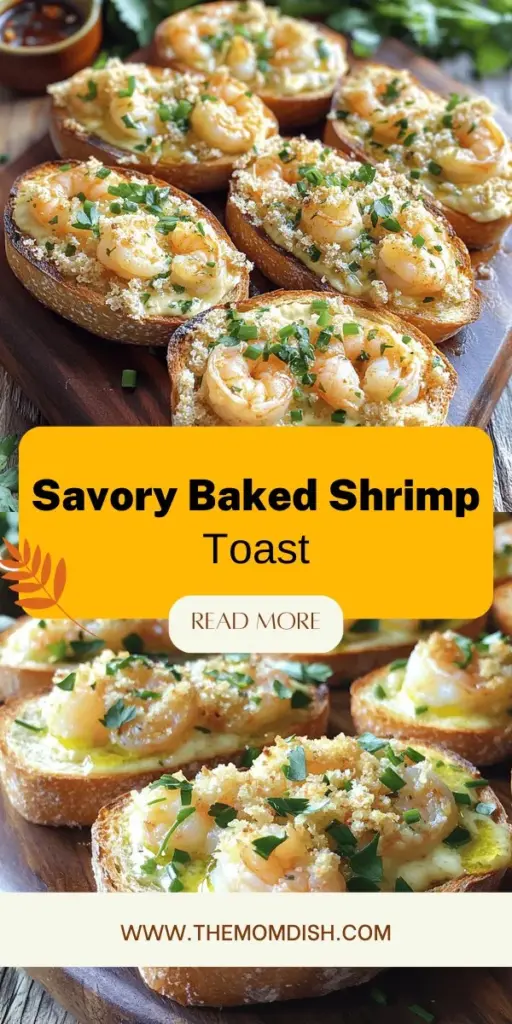 Impress your guests with a delicious twist on appetizers! This easy Baked Shrimp Toast recipe combines fresh shrimp, cream cheese, and spices for a flavorful dish everyone will love. Follow simple step-by-step instructions for a perfect crispy finish, and explore fun variations to make it your own. Ready to start cooking? Click through to discover the full recipe and bring a tasty touch to your next gathering!