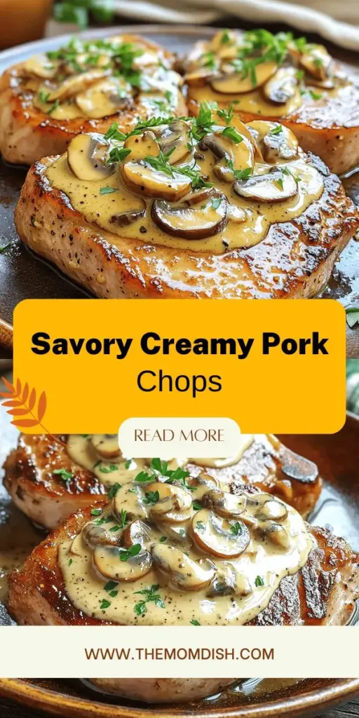 Indulge in the rich flavors of Creamy Mushroom Pork Chops, a simple yet gourmet dish perfect for any occasion. With just 10 minutes of prep and 30 minutes of cooking, you can impress your family and friends with juicy pork chops smothered in a luscious mushroom sauce. Discover easy steps and tips to make this comforting meal in your own kitchen. Click through to explore the full recipe and elevate your next dinner!