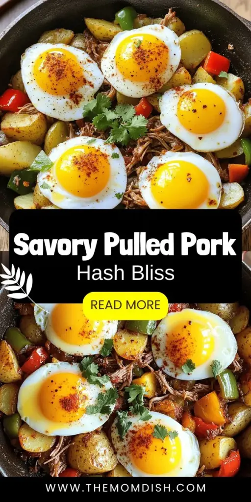 If you're looking for a hearty breakfast that will energize your mornings, pulled pork hash is the perfect dish! Transform leftover pulled pork into a savory meal with crispy potatoes, fresh veggies, and spices. This recipe is simple, customizable, and packed with flavor, making it a delightful way to impress family and friends at brunch. Discover all the ingredients, cooking steps, and creative variations in the full recipe. Click through to make your breakfast unforgettable!