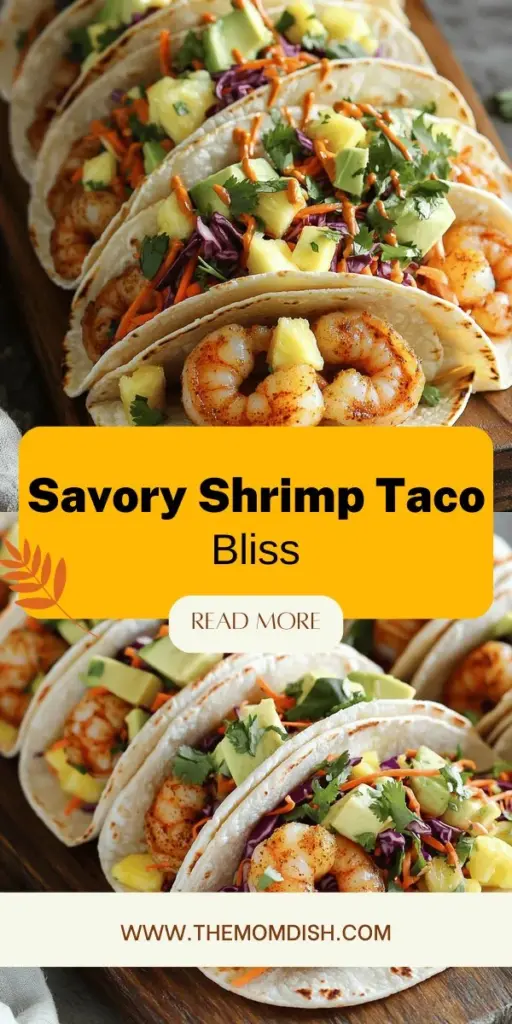 Looking for a fresh and tasty meal? Dive into these savory shrimp tacos! Perfectly seasoned with spices and paired with a tropical slaw, this recipe is easy to follow and customizable. Whether you're a shrimp lover or trying it for the first time, you'll find a delicious shrimp taco recipe here. Ready to impress your taste buds? Click through to explore the full recipe and make your next meal unforgettable!