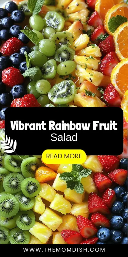 Elevate your meals with a refreshing Rainbow Fruit Salad with Honey Lime Dressing! This vibrant salad is packed with delicious fruits like strawberries, blueberries, and kiwi, all drizzled with a sweet and tangy dressing. Perfect for summer gatherings or a healthy snack, it’s easy to make and fun to enjoy. Dive into this fruity adventure and discover how to create a colorful dish loved by both kids and adults. Click through for the full recipe and tips!