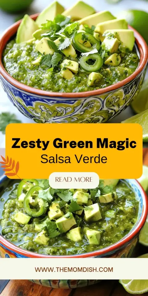 Discover the vibrant world of flavor with our Zesty Green Magic Salsa Verde recipe! This delightful twist on the traditional green sauce is packed with fresh tomatillos, jalapeños, cilantro, and lime, making it the perfect companion for tacos, grilled meats, and more. Elevate your meals with this versatile condiment that balances freshness and warmth. Click through to explore this easy recipe and bring a burst of zesty goodness to your table!