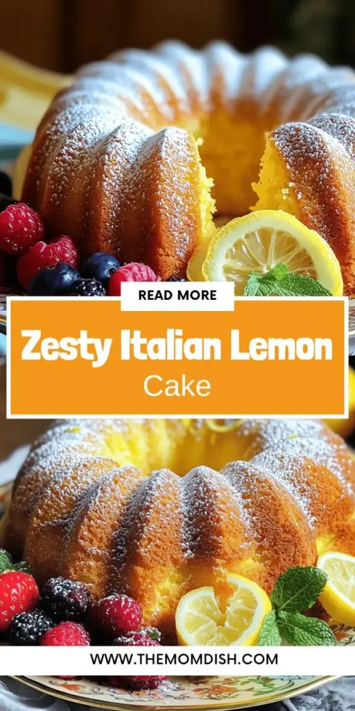 Bake a delightful Italian Lemon Pound Cake that bursts with citrus flavor! This easy recipe guides you through essential ingredients and step-by-step instructions to create a moist, zesty treat. Avoid common baking mistakes and explore fun variations to add your own twist. Perfect for any occasion, this cake is sure to impress. Click through to discover the full recipe and elevate your baking game today!