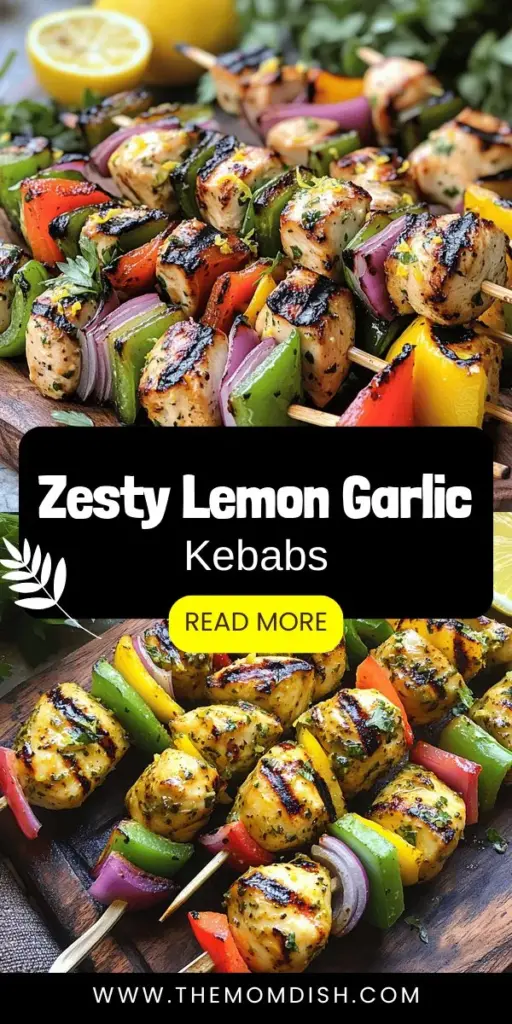 Fire up your grill and savor the flavor of Zesty Grilled Lemon Garlic Chicken Kebabs! This easy recipe combines succulent chicken with vibrant veggies, all marinated in a refreshing lemon-garlic blend. Perfect for summer gatherings, weeknight dinners, or meal prep, these kebabs are a crowd-pleaser. Ready to impress your family and friends? Click through to explore this tasty recipe and elevate your grilling game!