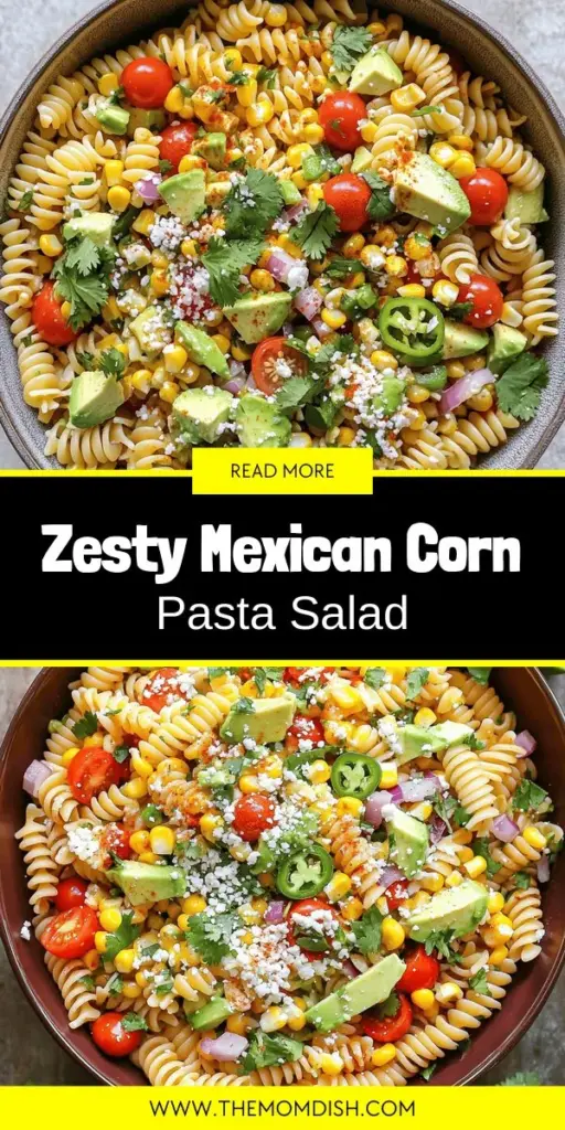 Impress your friends and family with a vibrant and delicious Mexican Street Corn Pasta Salad! This easy-to-make dish features fresh corn, zesty spices, creamy dressing, and colorful veggies, perfect for picnics, barbecues, or weeknight dinners. Discover essential ingredients, cooking tips, and creative variations to elevate your salad in this must-read blog post. Click through to explore the recipe and get ready to savor every bite!