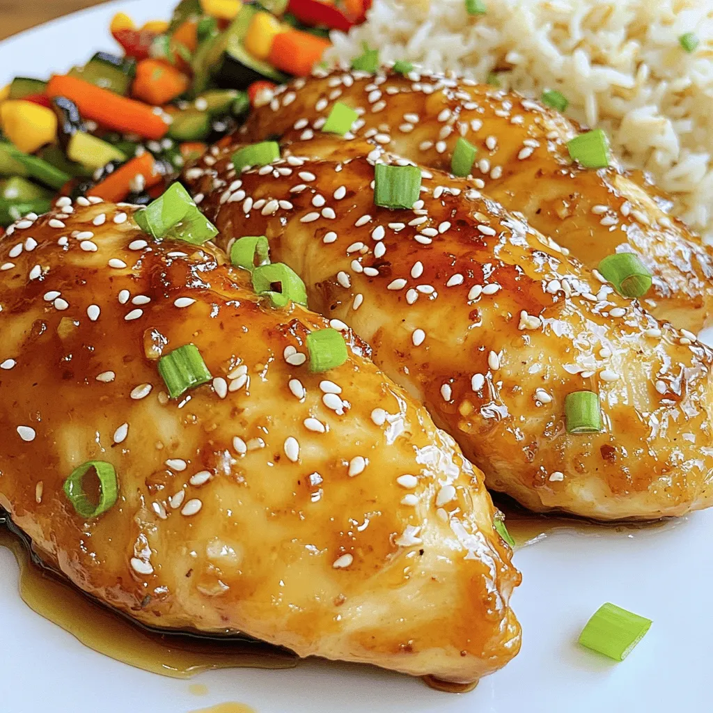 For a tasty honey garlic chicken breast recipe, you need a few key ingredients. First, grab four boneless, skinless chicken breasts. They cook evenly and stay juicy. Next, you will need honey and soy sauce. Each adds a sweet and salty taste to the dish.