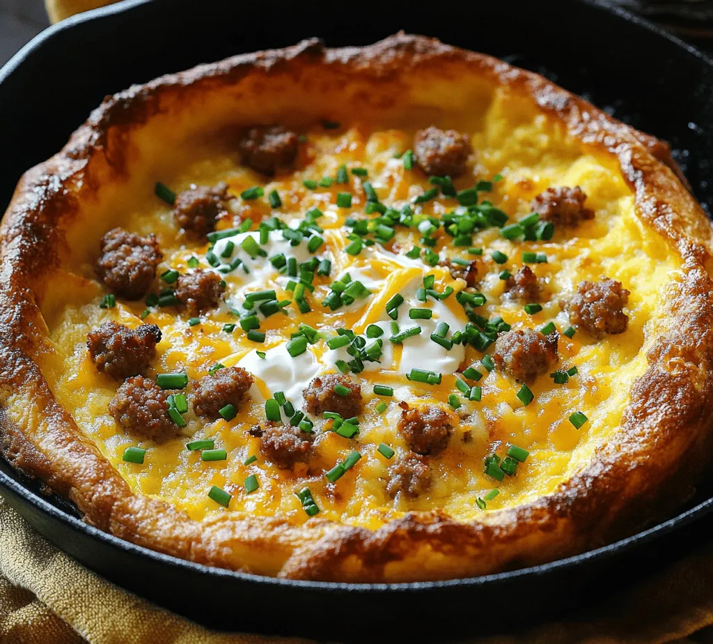 If you’ve never experienced the delightful puffy goodness of a Dutch Baby, you’re in for a treat. This unique dish, sometimes referred to as a German pancake, is renowned for its airy texture and rich flavor. Originating in the United States, Dutch Babies have their roots in the German “pfannkuchen” and have become a beloved breakfast staple across the country. Traditionally served sweet, this Savory Sausage Dutch Baby offers a delicious twist that transforms the classic into a hearty meal, perfect for breakfast, brunch, or even a cozy dinner.