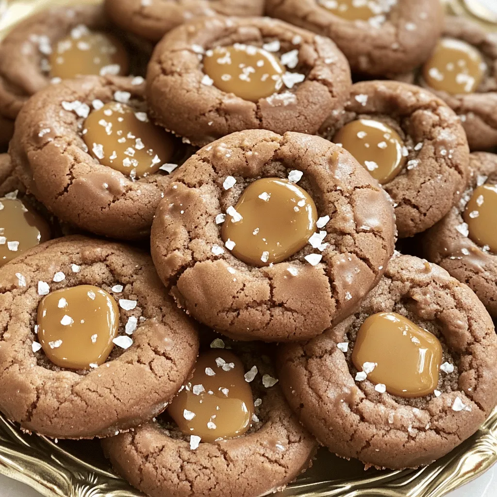 Chocolate salted caramel cookies blend rich chocolate with sweet caramel and a touch of salt. This combination creates a flavor explosion in every bite.