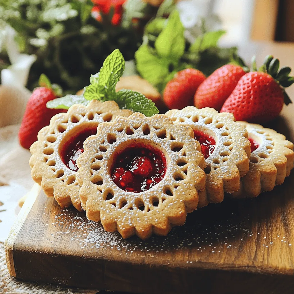 Linzer berry cookies are a tasty treat with a rich history. They come from Austria and date back to the 17th century. These cookies have a soft shortbread base made with butter, flour, and almond flour. The center is filled with sweet berry jam, usually raspberry or strawberry. Their unique design features a cut-out shape on top, allowing the jam to peek through.