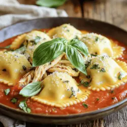 Tuscan Chicken Ravioli: A Culinary Delight