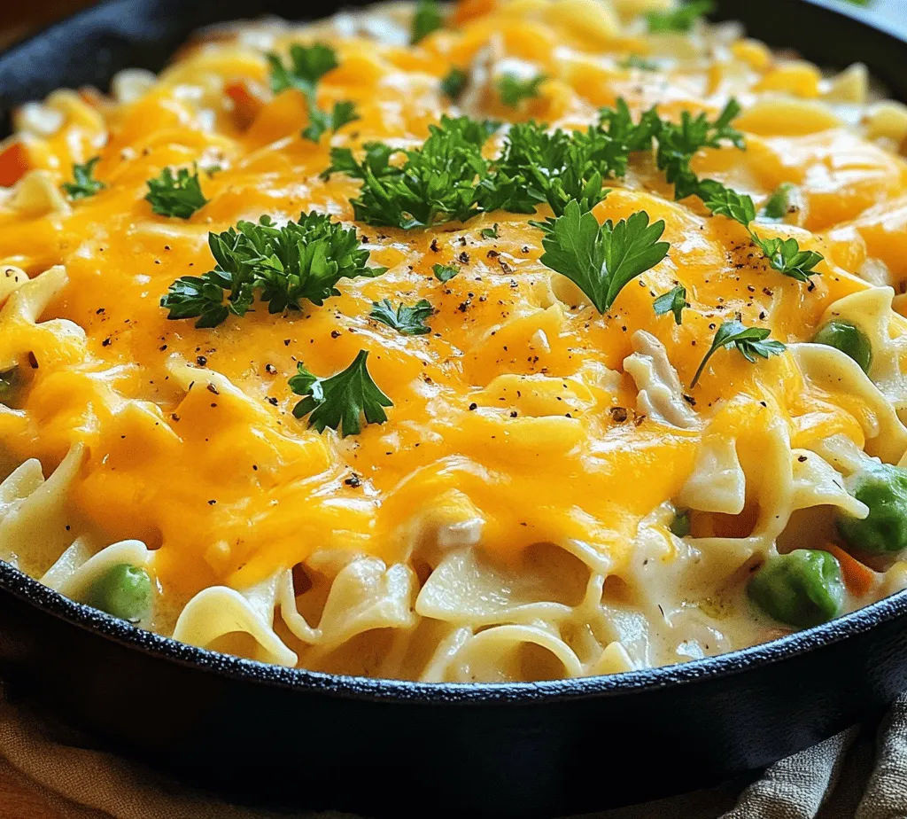 In the realm of comforting home-cooked meals, few dishes can rival the warmth and satisfaction of a casserole. A well-made casserole is not just a meal; it’s an experience that evokes nostalgia and a sense of belonging. For many, the aroma of a bubbling casserole in the oven is synonymous with home. This Skillet Turkey Noodle Casserole embodies that spirit, bringing together hearty ingredients and a delightful medley of flavors in a single skillet. Perfect for busy weeknight dinners, this recipe combines ground turkey, tender egg noodles, and a colorful mix of vegetables, all enveloped in a creamy sauce that will surely satisfy even the pickiest of eaters. In this article, we will delve into the details of creating this delectable dish, including its nutritional benefits, variations, and serving suggestions.