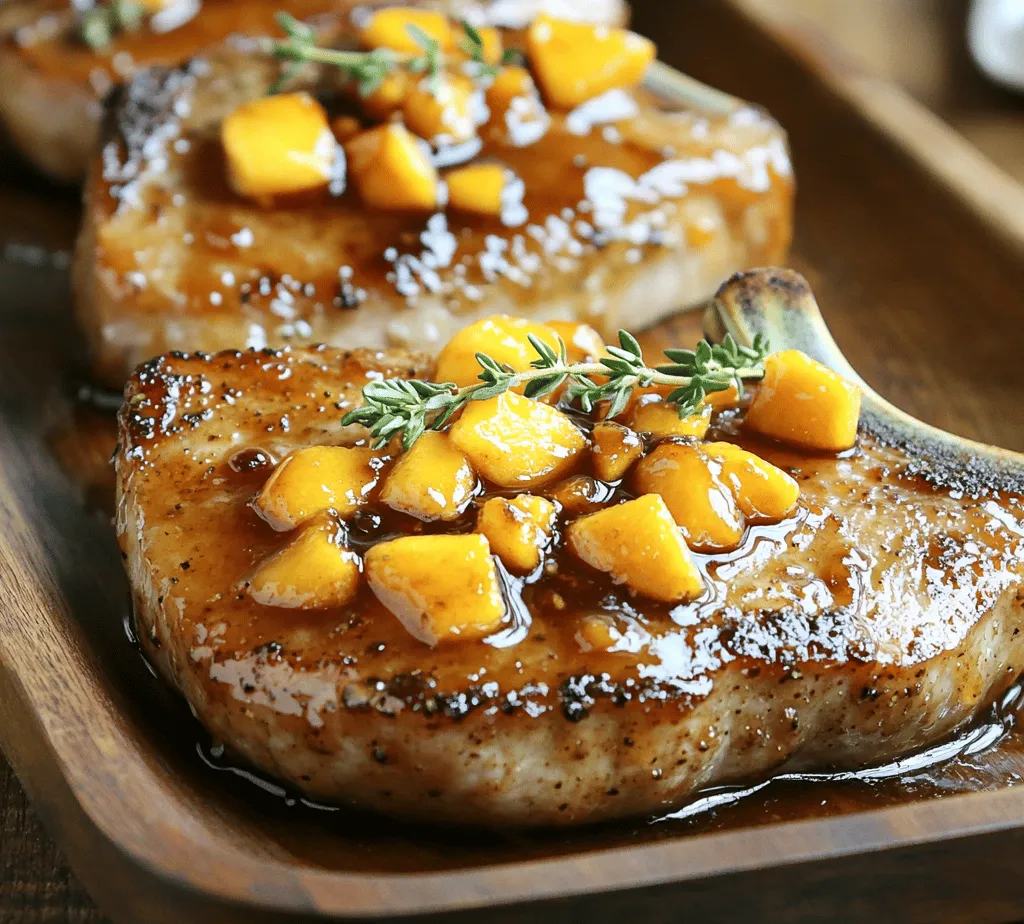 Peach glazed pork chops are a delightful dish that elegantly combines the sweet, summery flavor of peaches with the savory goodness of perfectly cooked pork. This recipe showcases the versatility of pork chops, transforming a simple cut of meat into a gourmet experience that tantalizes the taste buds. The balance of flavors is truly remarkable—the juicy sweetness of ripe peaches complements the richness of the pork, creating a dish that is both satisfying and sophisticated.