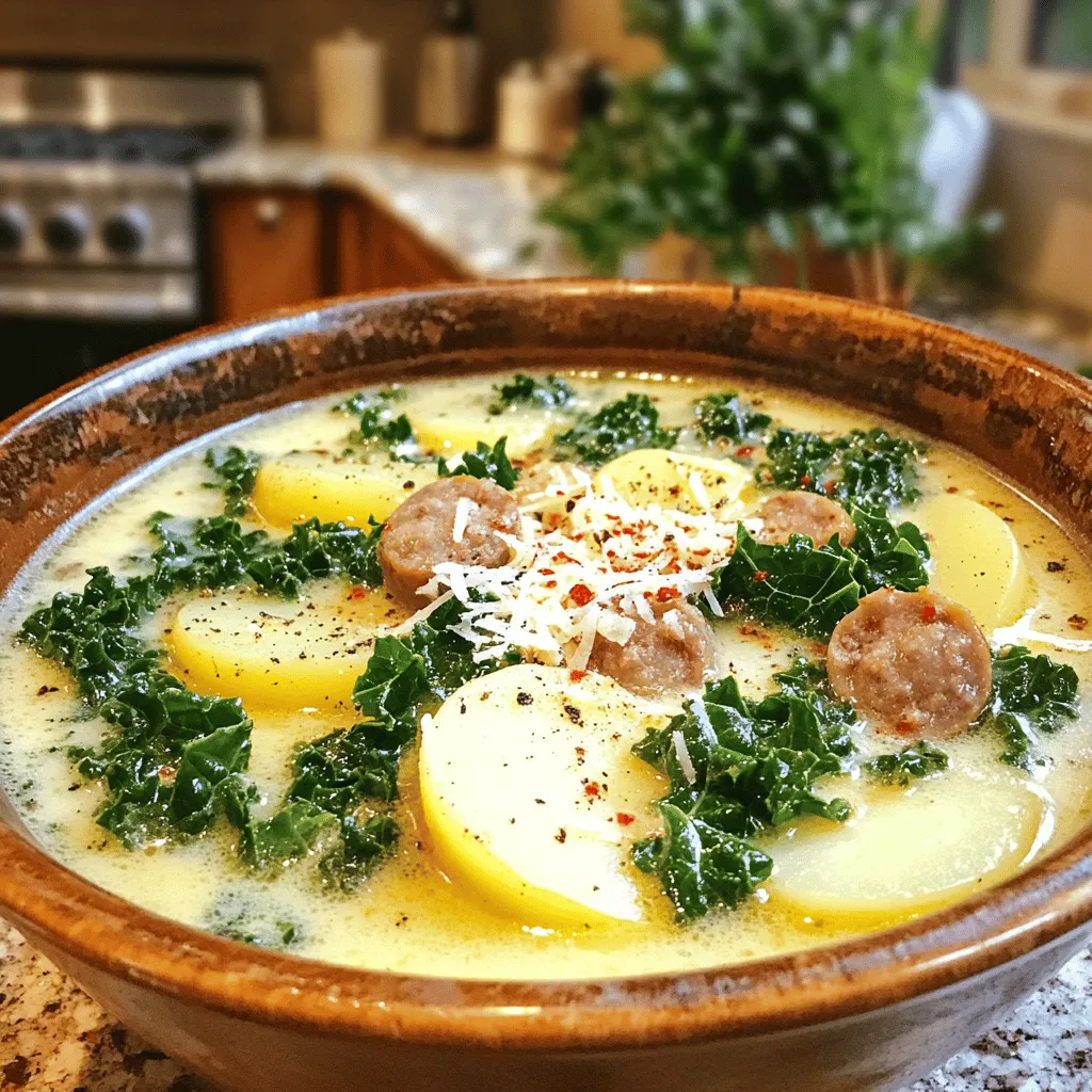 For a great Zuppa Toscana, you need a few key ingredients. The main star is Italian sausage. You can choose between mild or spicy, depending on your taste. This sausage gives the soup a rich, savory base.