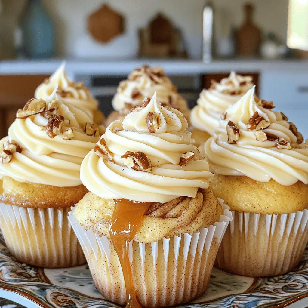 Cinnamon roll cupcakes blend the best of two treats. They combine the soft, sweet dough of cinnamon rolls with the fun of cupcakes. You get a warm, gooey center and a creamy frosting on top. This dessert is a crowd-pleaser and easy to make at home.